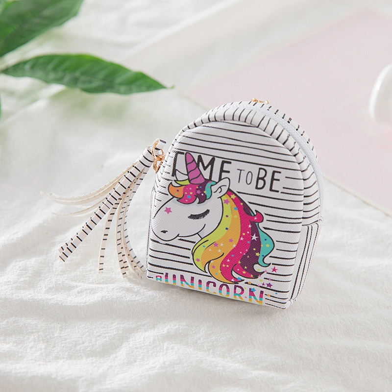 Fashion hot-selling unicorn coin purse cartoon children's coin key storage bag