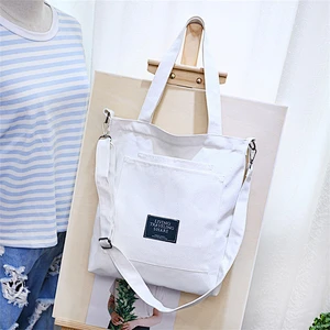 New Fashion Canvas Shopping Shoulder Handbags Students Canvas Bag Tote Bag