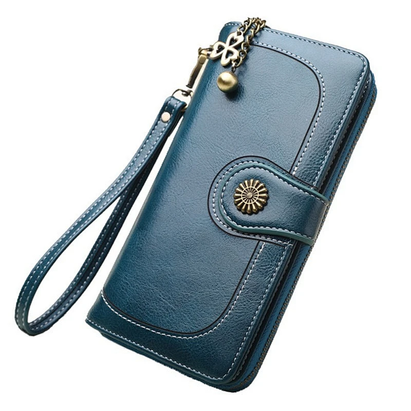 2019 Fashion vintage purse wallet pu leather travel coin card holder wallet for women