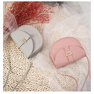 2020 new style arch bridge semicircle retro mini cross pu shell bag with long chain ladies trendy sling bag shoulder bag