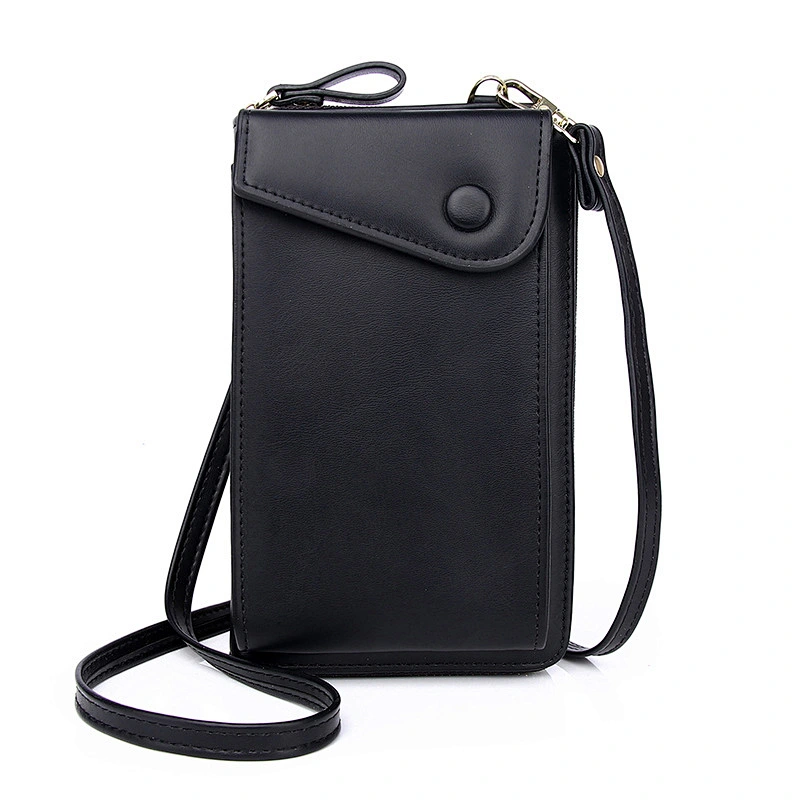 Fashion Retro Ladies Messenger Bag Solid Color Women'S Shoulder Bag Wallet
