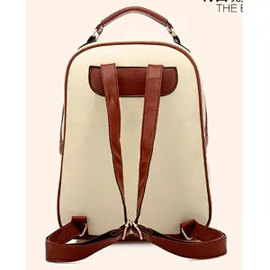 Fashion Style Custom Vintage Color Pattern PU Leather Women Backpack