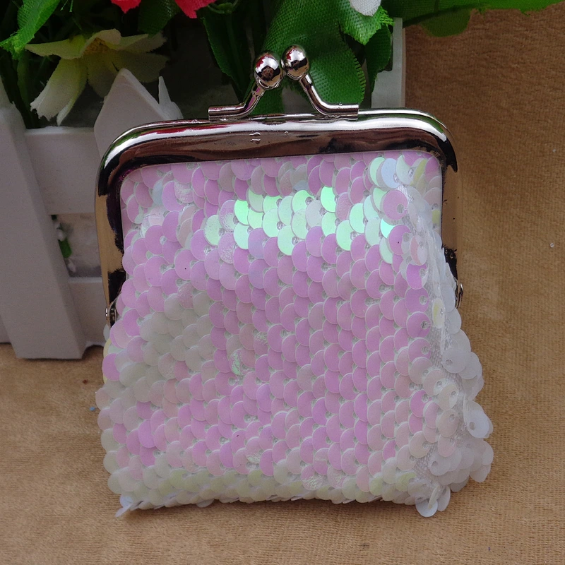 Factory direct sale new sequin coin purse cute series shiny shell buckle bag
