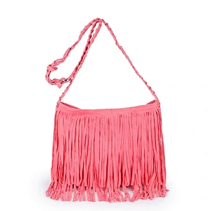 Popular Europe Style Crossbody Bags with Fashion Tassels Woven Long straps Women Handbags Lady's Bags Purses Shoulder Bag