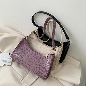 Summer Small Fresh Bag Female 2020 Popular New Trend Purple Underarm Wild Fashion One-Shoulder Bag