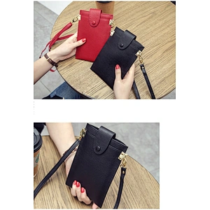Fashion embossed crocodile leather cell phone crossbody bag wallet mobile phone bags cases