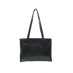 2019 Yiwu Black Leather Briefcase For Men Fashion Business Bags Patch Mens Tote Handbag
