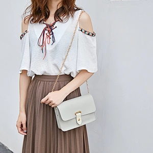 Women Messenger Bags Korean Small Square Bag Mini PU Leather Shoulder Bags