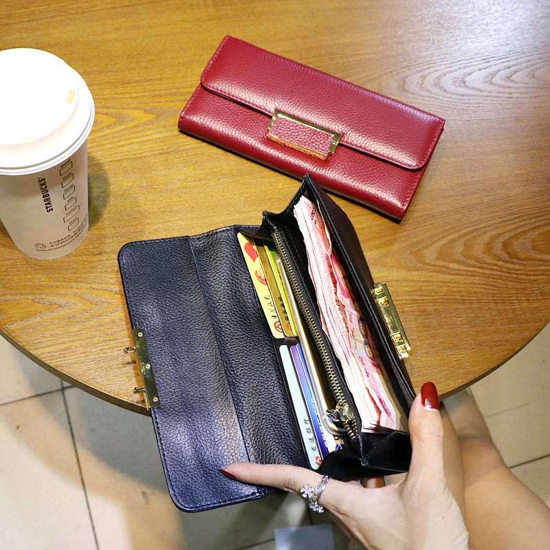 2019 Fashion Women PU Leather Clutches Wallet Ladies Purses Wallet