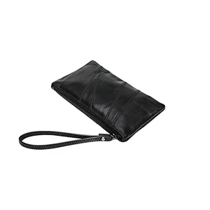 Custom high quality fashion long wallets genuine leather women card wallet