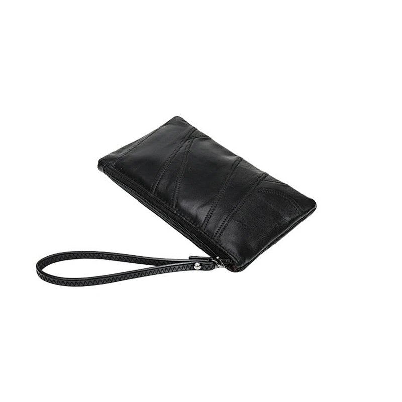 Custom high quality fashion long wallets genuine leather women card wallet