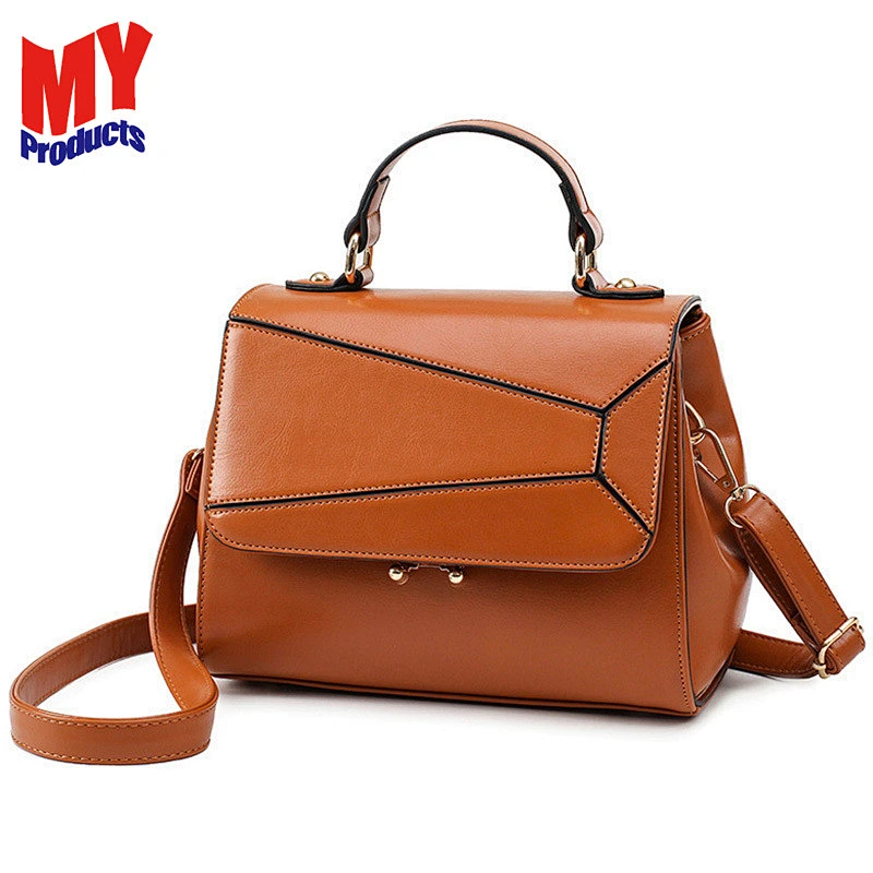 New design western popular pu leather cross body bags women tote shoulder handbags