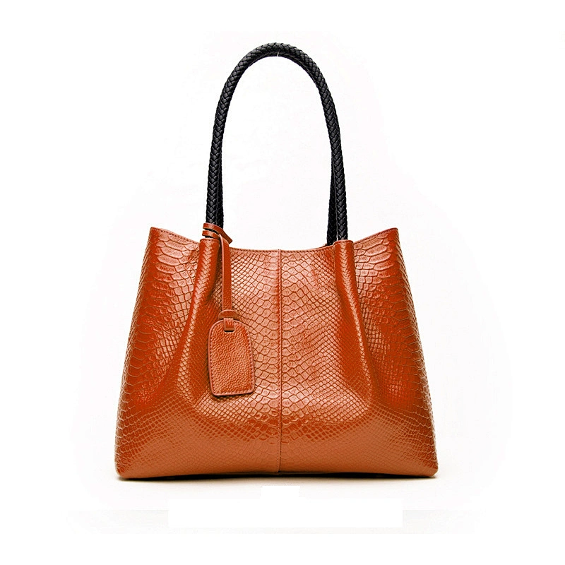 2020 Hot Sale Fashion Ladies Handbag Womens Black Genuine Leather Large Tote Bag