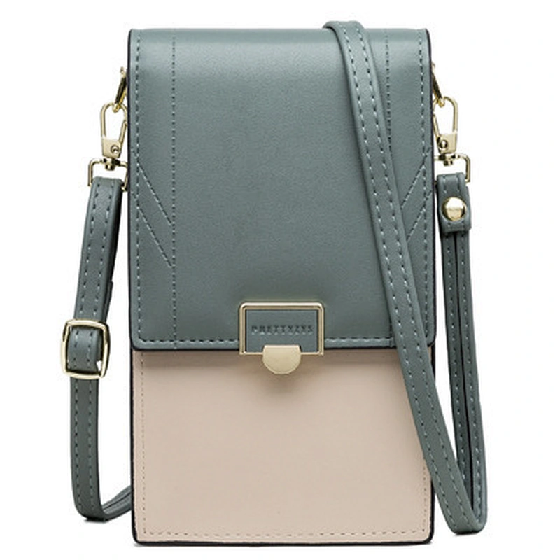 2020 New Ladies Mobile Phone Bag Solid Color Small Fresh Buckle Shoulder Bag Ladies Diagonal Handbag