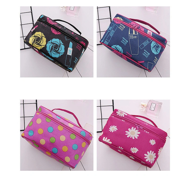 OEM Fashion Lady Bag Luxury Cartoon Zipper Closure Makeup Bag Eco Large Travel Beauty Cosmetic Case