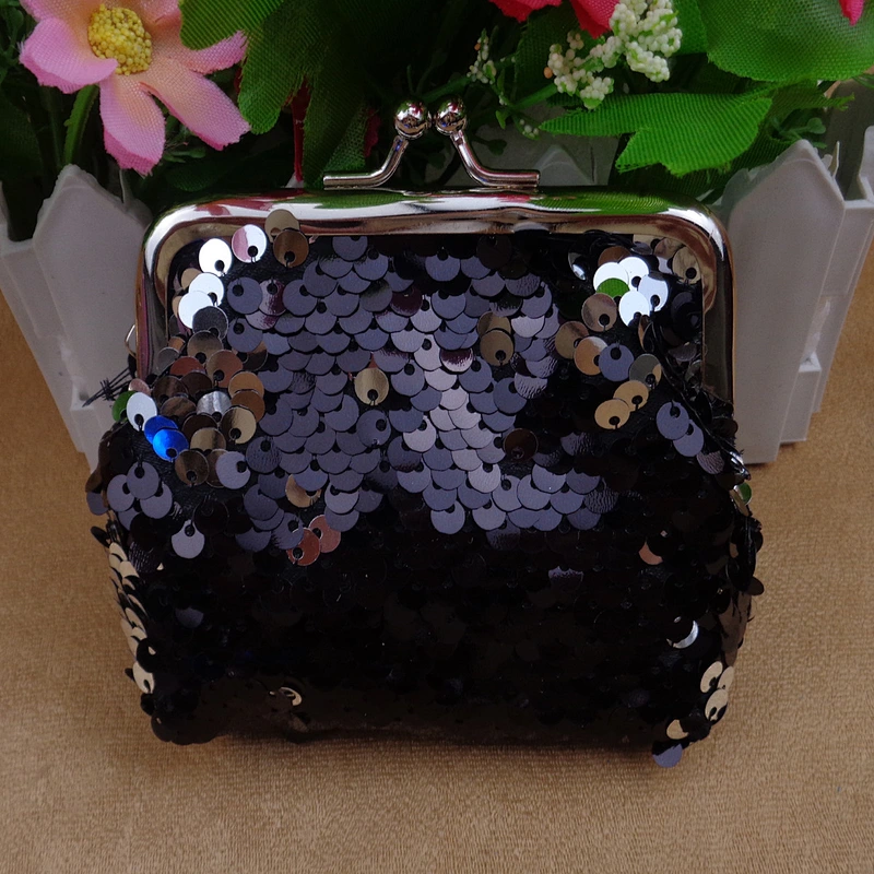 Factory direct sale new sequin coin purse cute series shiny shell buckle bag