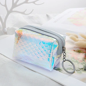 4 Shape Design Promotional Gifts PVC Bling Women Purse Bag Summer Mini Card Holder Wallet For Female