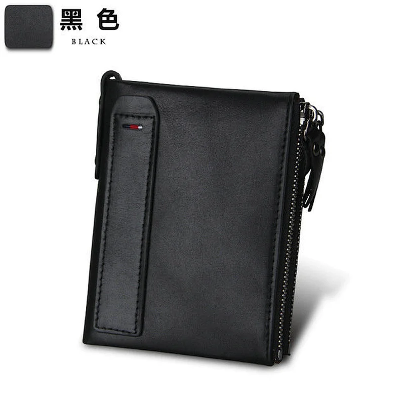Unique Quality Mens Business Genuine Leather Cork  Mens vintage Leather Wallet