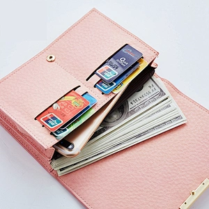 Leather Long Wallet For Women