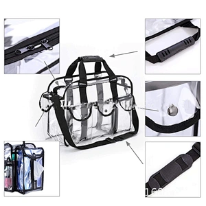 Wholesale Women Travel Tote Zipper Clear Makeup Transparent Bags Pvc Cosmetic Storage Bag