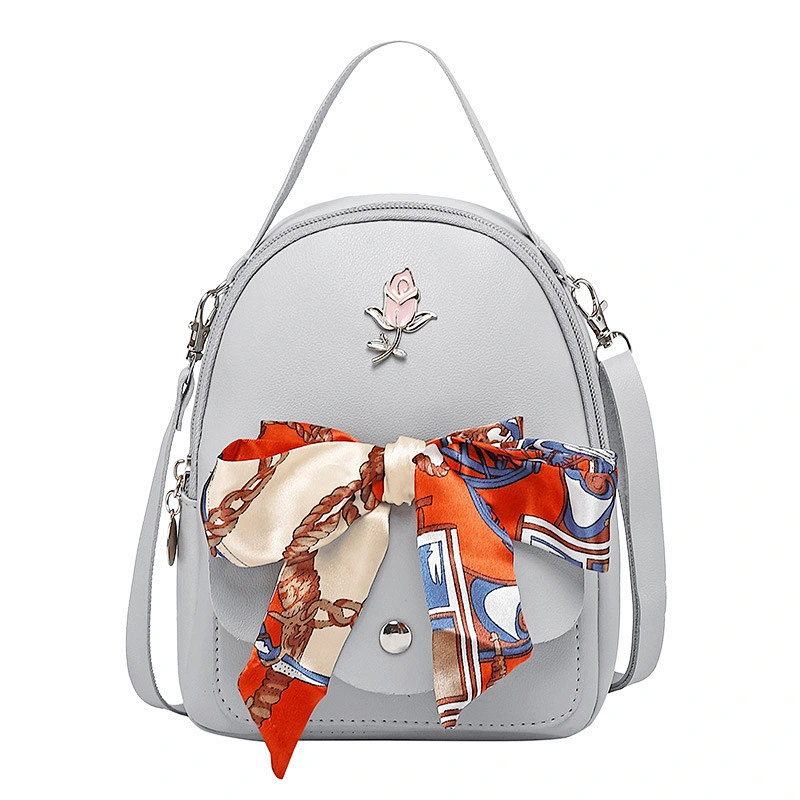 2020 Fashion Trend Small Fresh Bow Small Backpack Shoulder Messenger Shoulder Female Backpack