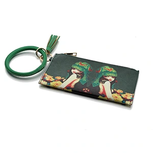 Personalized Custom Girl Tassel Bracelet Clutch Wallet Anti-Theft Summer PU Leather Woman Wallet