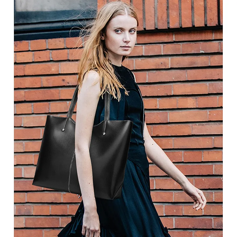 2020 Customized Vintage Casual Satchel for Women Laptop Bag Fashion Ladies PU Leather Tote Bag Shoulder Handbags