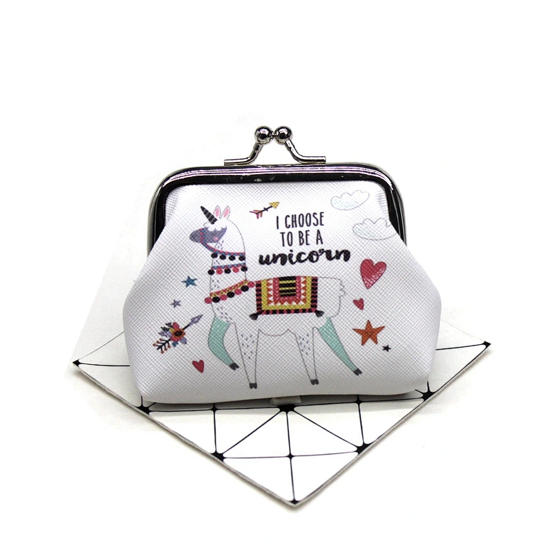 Factory wholesale animal print coin purse Variety of optional girl buckle coin purse