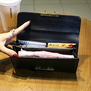 2019 Fashion Women PU Leather Clutches Wallet Ladies Purses Wallet