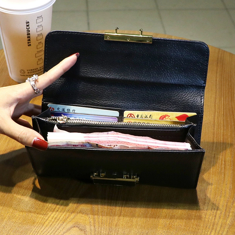2019 Fashion Women PU Leather Clutches Wallet Ladies Purses Wallet