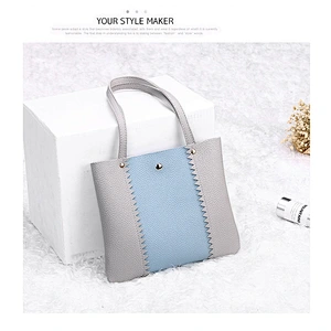2020 Wholesale Fashion Women Pu Mini Leisure Bags Versatile Contrast Color Messenger Bags Cheap Cell Phone Change Bags