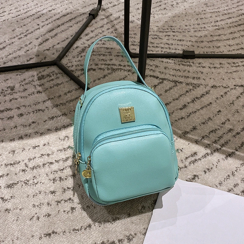 Mini Women's shoulder bag Ladies Handbags PU Leather Candy Colors Popular Shape Girls Crossbody Bag Daypack