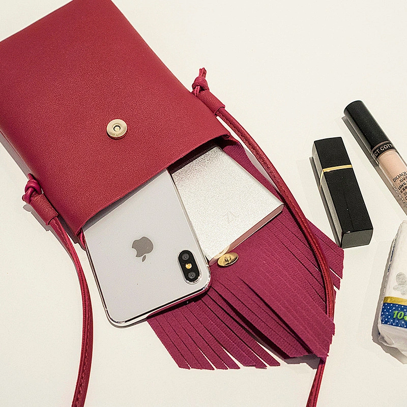 Fashion Flip Mini Cellphone Pouch Girl Shoulder Bag Handbag New Arrival Women Ladies Coin Purse Popular