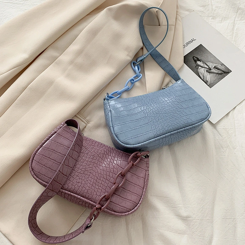 2020 Hot Sale Fashion Trends Shoulder Bag For Ladies Crocodile Leather Handbags Women Bags
