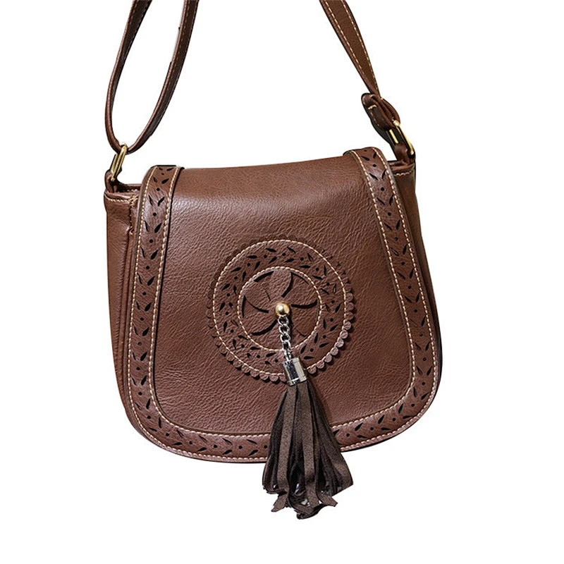 Factory direct China wholesale bohemian style pu leather crossbody bag for women
