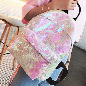 Wholesale Stylish Shining Sequin Backpack For Young Ladies
