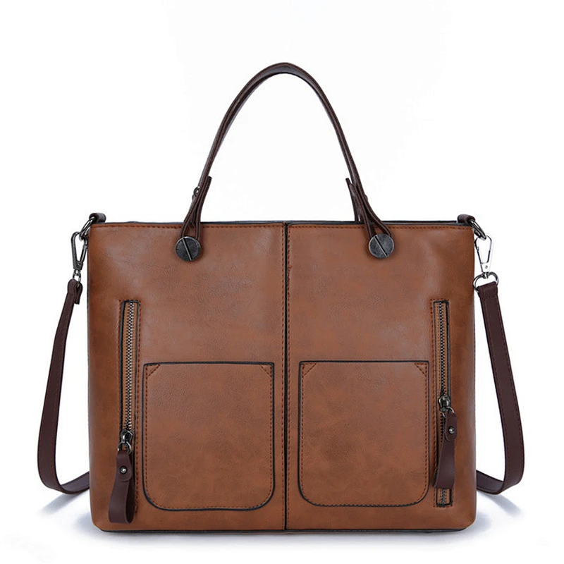 2019 New fashion business messenger bag leather shoulder bags for men