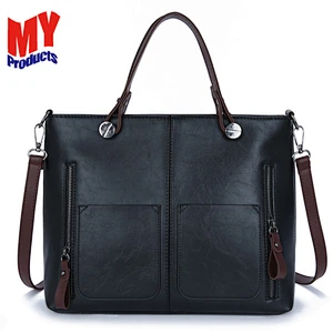 2019 New fashion business messenger bag leather shoulder bags for men