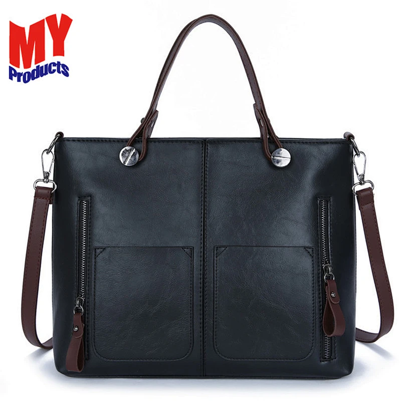 2019 New fashion business messenger bag leather shoulder bags for men