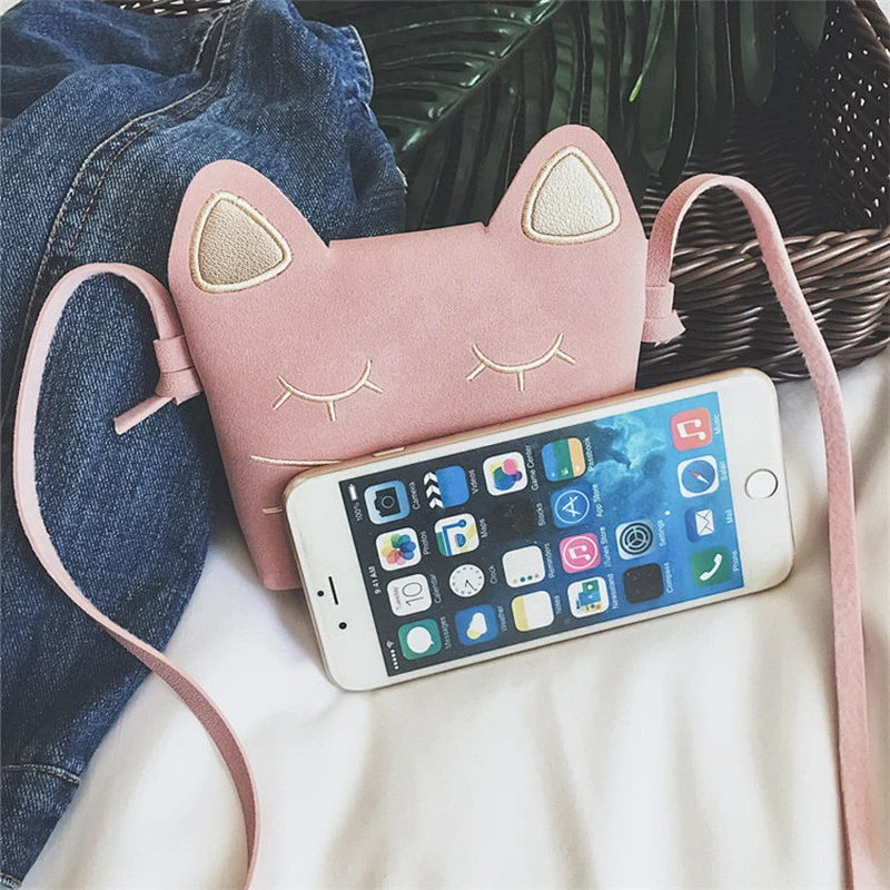Children Bag Cute Girl Shoulder Bag Little Mini PU Bag