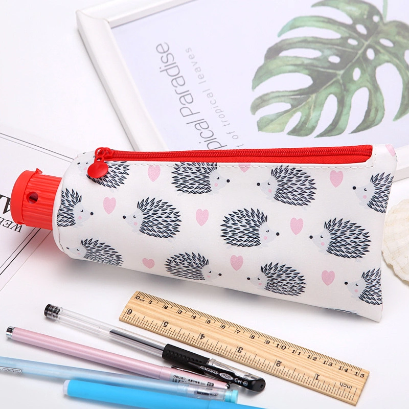 Korea Cute Cartoon Creative Pencil Case With Pencil Sharpener Toothpaste Shape Personality Storage Stationery Bag