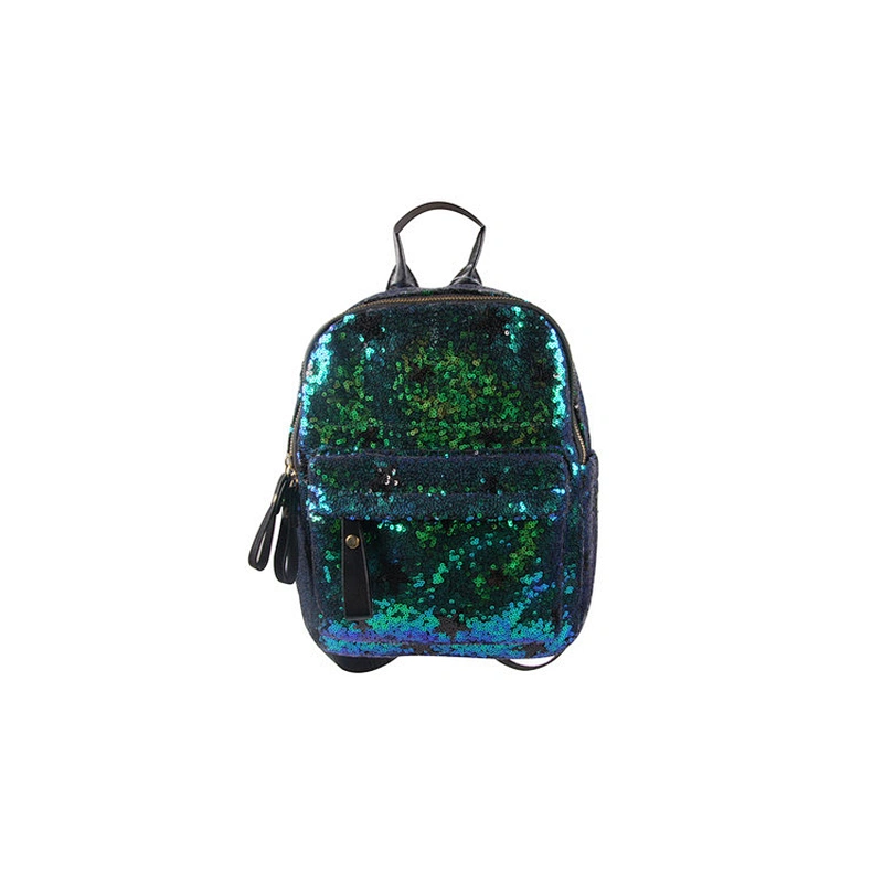 Custom Fashion Brilliant Colors Cute Girls Backpack With Glitter Sequins