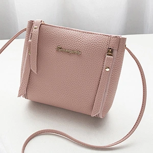 Factory Direct Handbags New Students Korean Messenger Small Bags Soft Leather Lychee Pattern Female Crossbody Bag