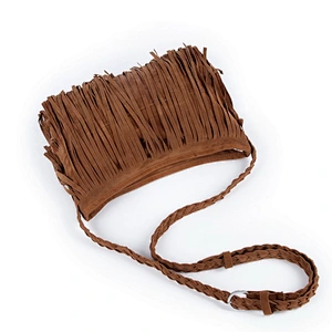Popular Europe Style Crossbody Bags with Fashion Tassels Woven Long straps Women Handbags Lady's Bags Purses Shoulder Bag
