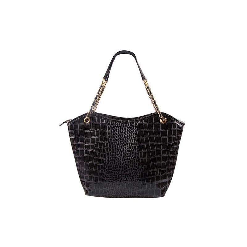 Fashion Design Crocodile Grain Women Shoulder Tote Bag Handbag