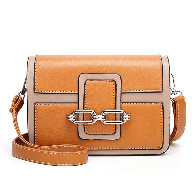Wholesale Brand Designer chain buckle women fashion ladies pu shoulder bag