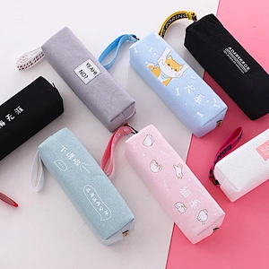 Custom Printing Canvas Student Stationery Bag Ins Female Japanese High School Student Pencil Case