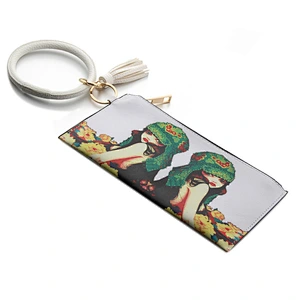 Personalized Custom Girl Tassel Bracelet Clutch Wallet Anti-Theft Summer PU Leather Woman Wallet