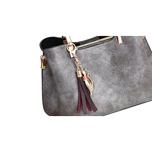 New custom fashion design ladies handbag woman shoulder bag pu leather tote bag