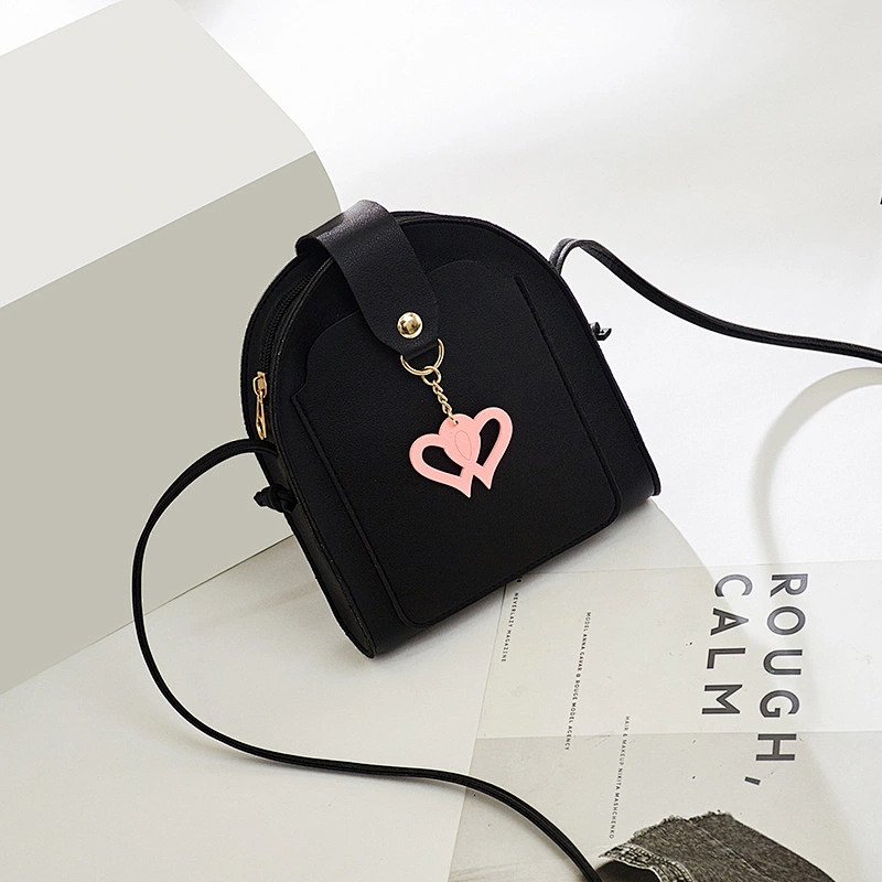 Beautiful Double Heart Decor Luxury Small Cross Body Mini Bags For Women And Ladies